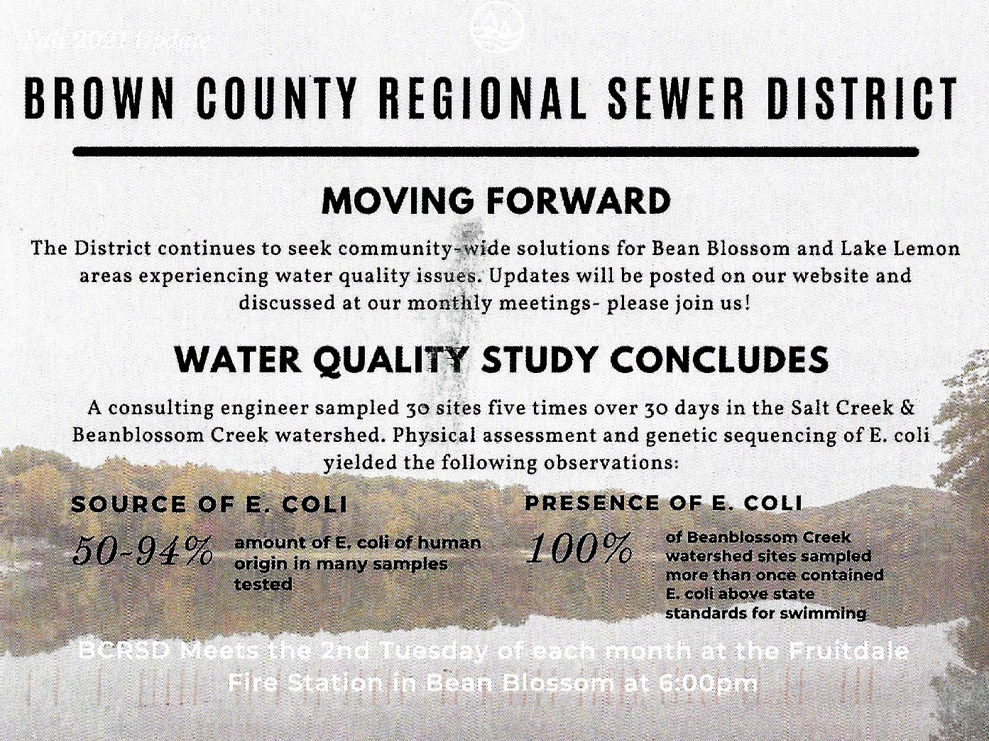 BCRSD Water Quality Card Notice