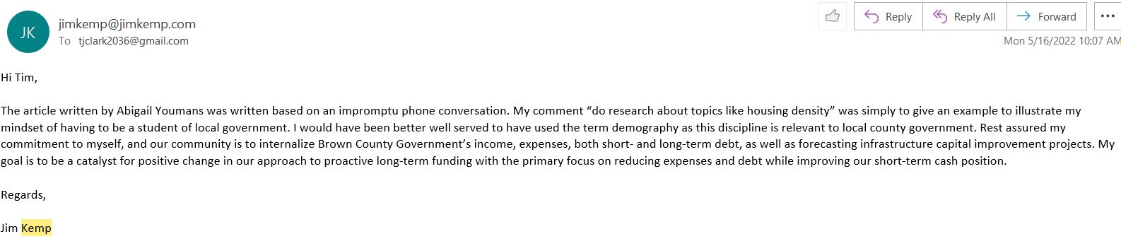 kemp housing density