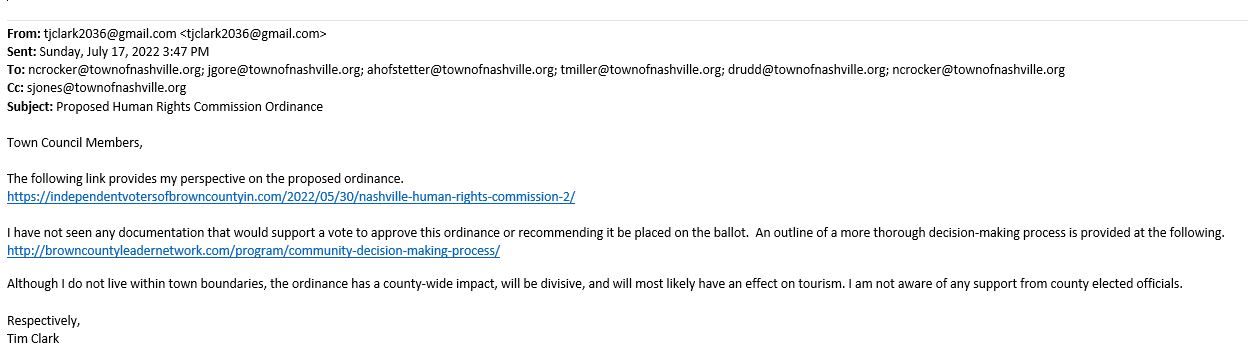 Nashville HRC Ordiance - Email July 17 2022