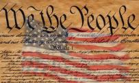 we the people declaration and flag