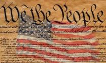 we the people declaration and flag
