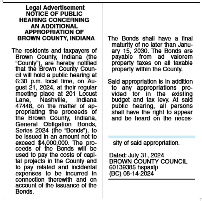 20240814 BCD GO Bond - 4 million 2030