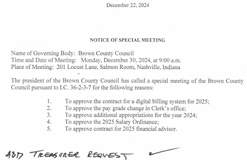 council special mtg agenda items 2024 12 30